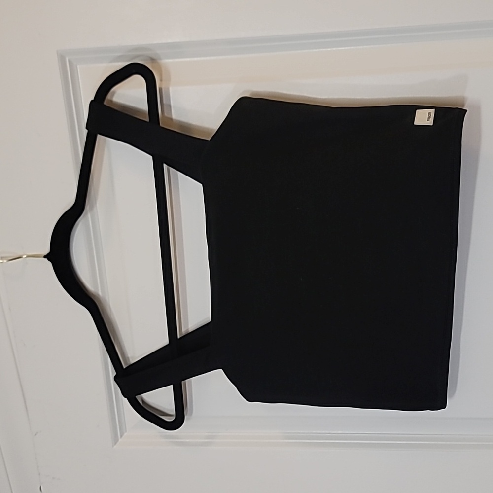 VUORI Elevation Square Neck Tank. Black Heather. Size M